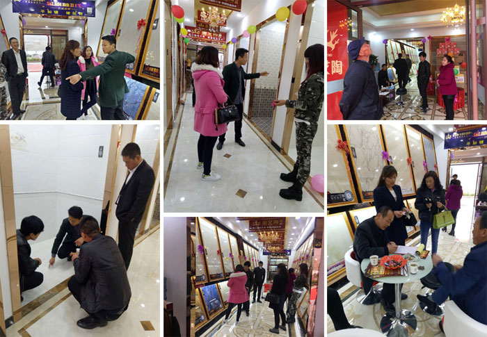 甘肃会宁立博ladbrokes瓷砖品牌专卖店历经几个月的华美蜕变，，，，，，艳服开业！